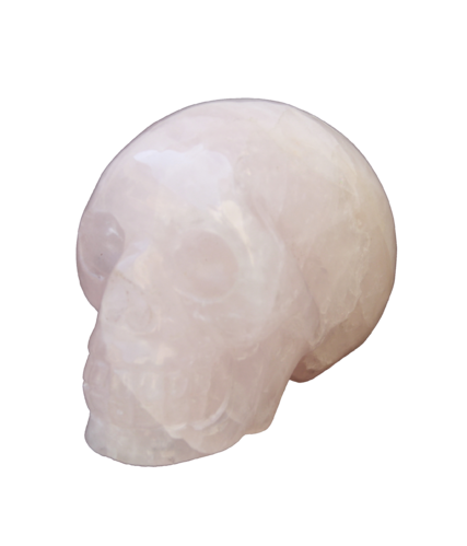 Rosenquarz Totenkopf Skull - 284g