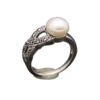 Ring mit Markasiten und Kulturperle  - Silber Ring 925/Sterling
