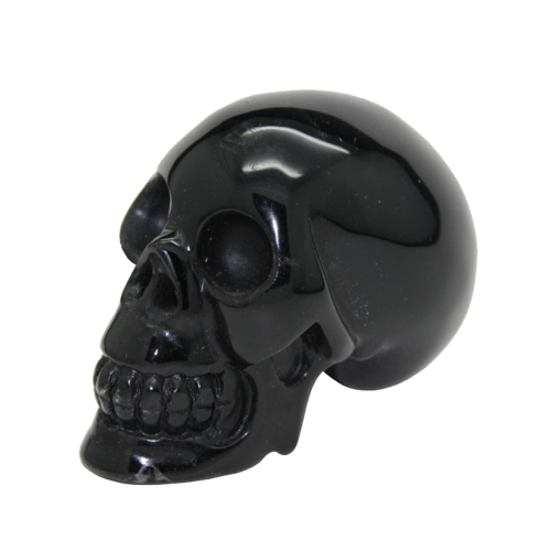 Schwarzer Obsidian Totenkopf Skull - 215g