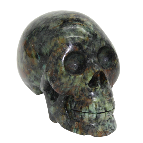 Chinesischer Amazonit Totenkopf Skull - 252g