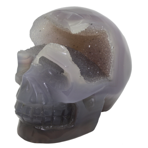 Achat Geode Kristall Totenkopf Skull  622g