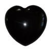 Obsidian Herz Edelstein Handschmeichler 40mm •	Wunderschönes Herz aus echtem Obsidian Edelstein. •	D